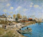 Alfred Sisley, Sand on the Quayside,Port Marly